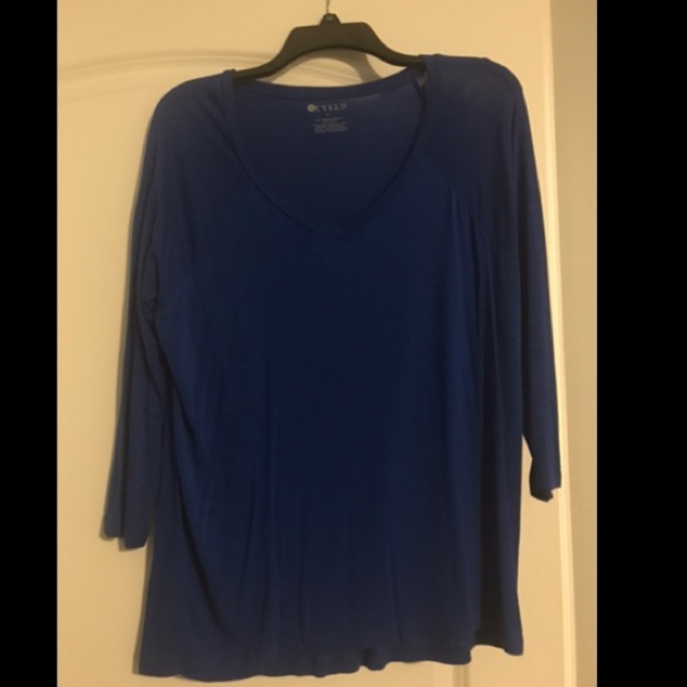 Long sleeve dark blue tunic
